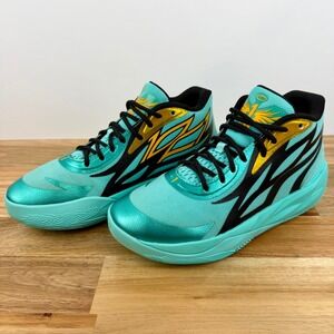 Puma LaMelo Ball MB.02 Honeycomb Gold Kids Basketball Shoes 377616-01 5Y